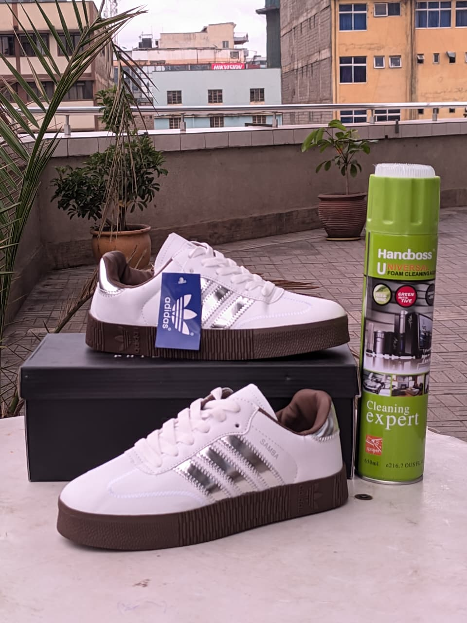 Samba Double Sole Rose White 2